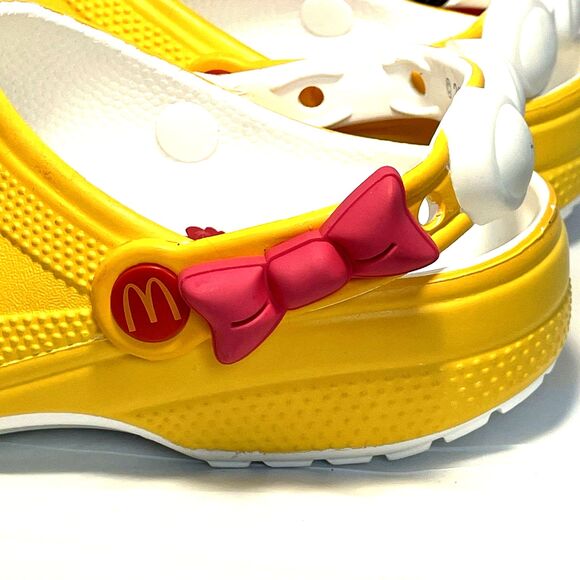 Crocs Mcdonald's Shoes Birdie Clogs Yellow M-6/W-8 collectors edition rare NEW - Picture 11 of 16
